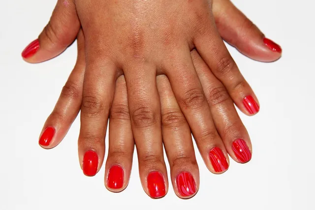 artistic nails, fashion, natural background, decorated nails. Structuring a Nail Salon SOP Checklist